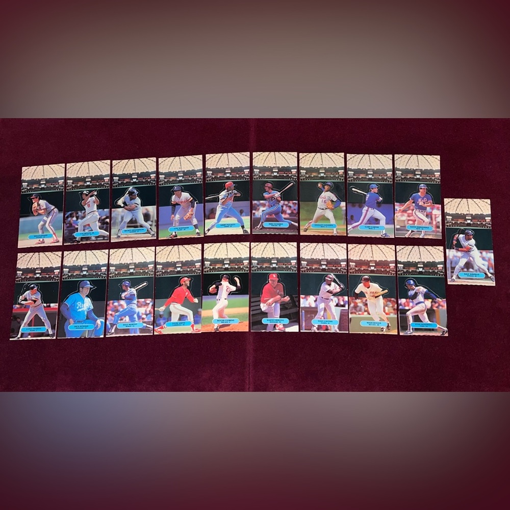 1986 All Star Game Pop-Up Baseball Cards